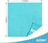 AIDEA Microfiber Cleaning Cloths 100 Pack 12x12in Lint Free Scratch Free view 7