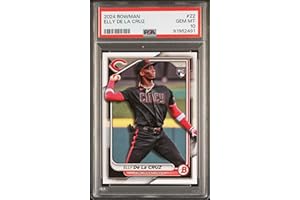 HOFSM.COM HALL OF FAME SPORTS MEMORABILIA Graded 2024 Topps Bowman Elly De La Cruz #22 Rookie RC Baseball Card PSA 10 Gem Mint