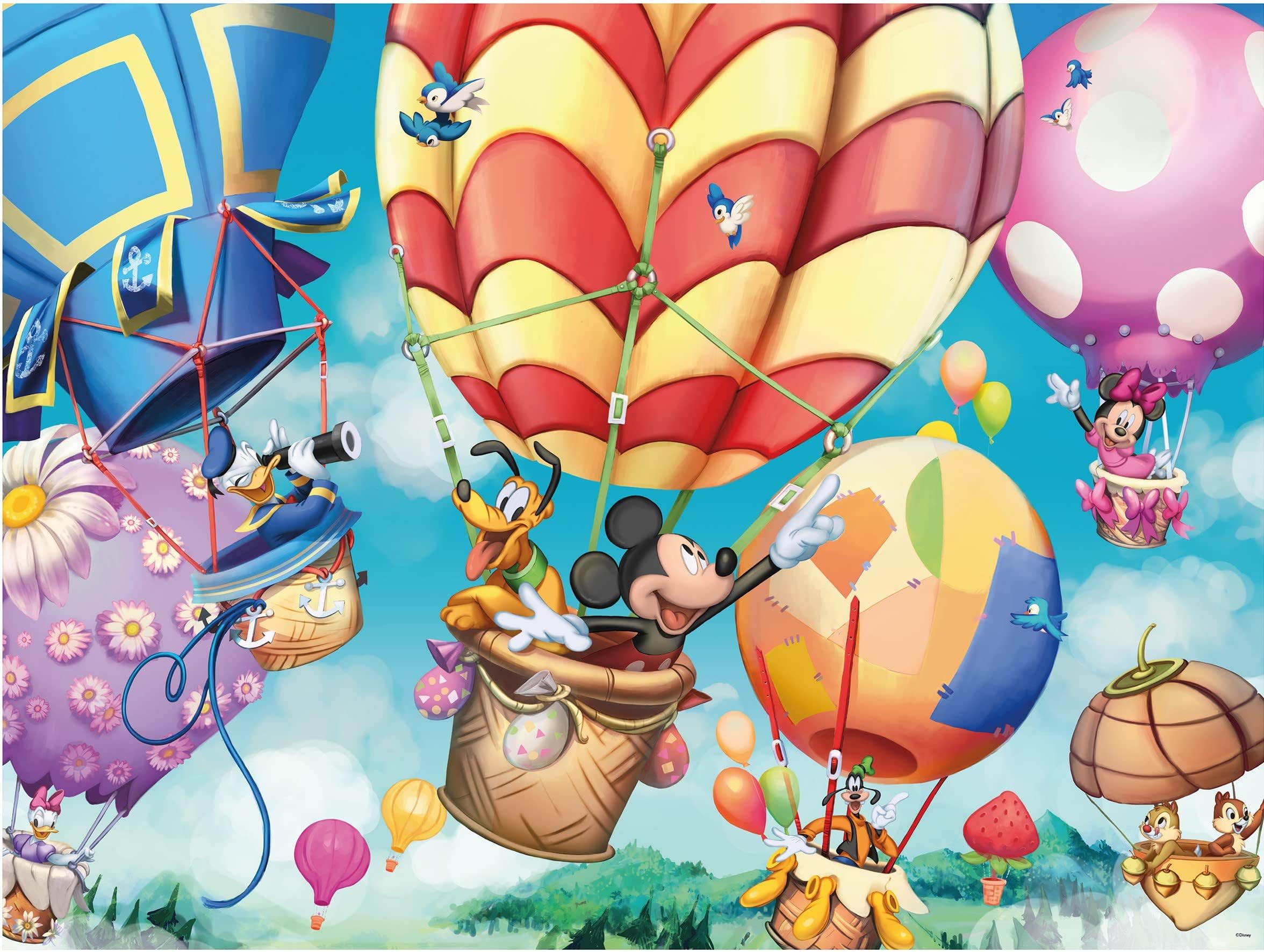 Ceaco - Disney - Mickey's Air Balloon - 300 Oversized Piece Jigsaw Puzzle