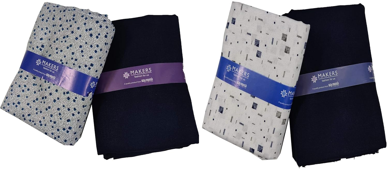 Raymond Fabrics Makers Men's Unstitched Poly Cotton Printed Shirt and