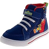 Sesame Street Elmo Shoes, Hi Top Sneaker with Laces, for Toddlers and Kids, Size 6 to 12
