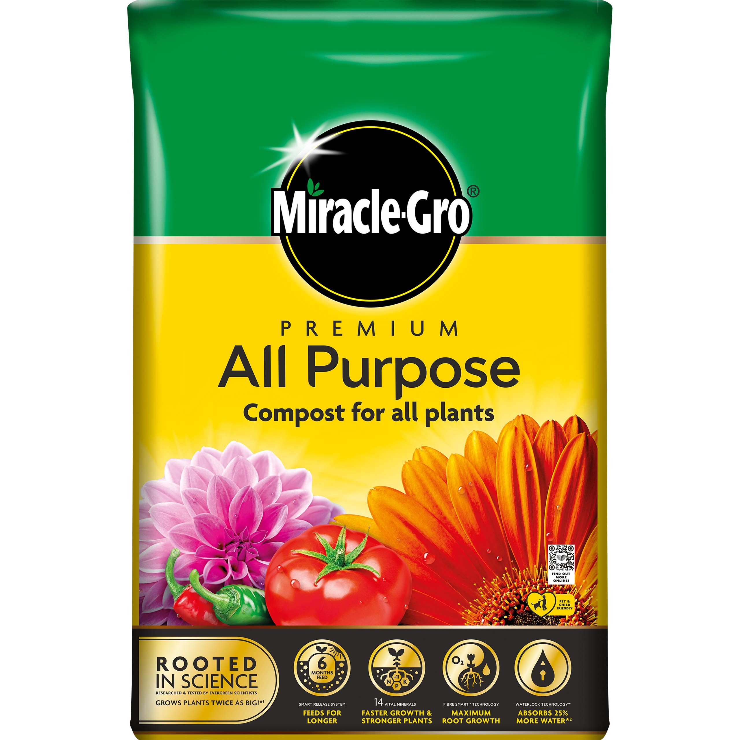 Miracle-Gro All Purpose Compost, 40 Litre