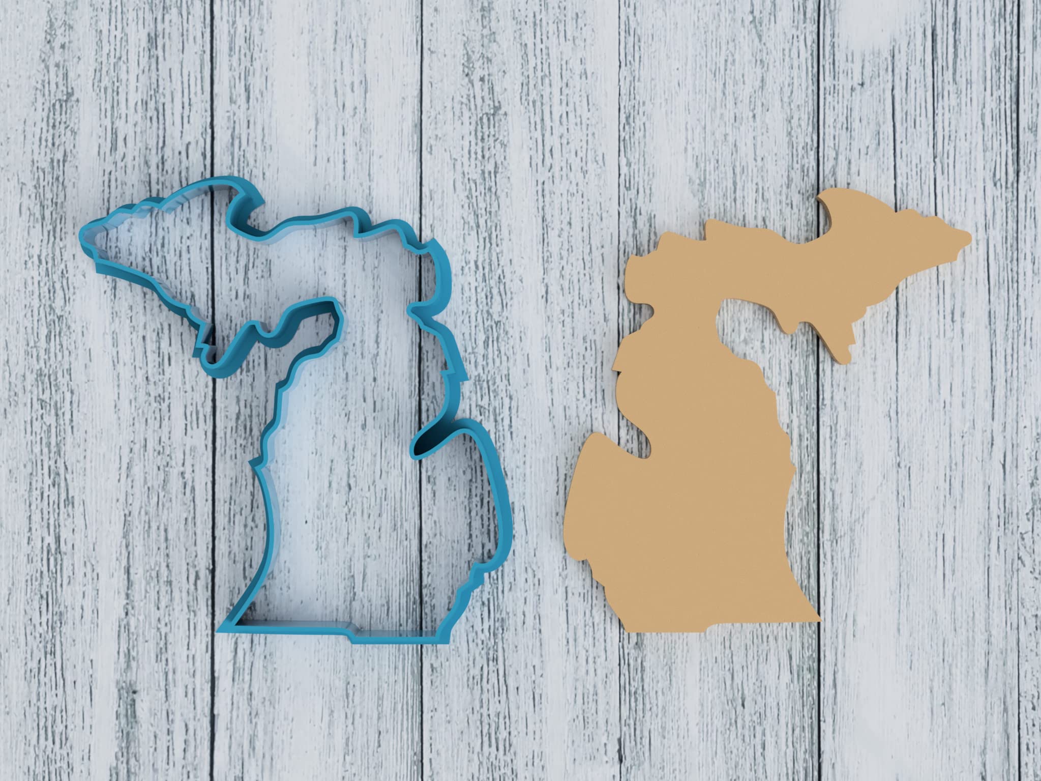 Michigan State Outline Cookie Cutter/Sugar Cookie/Fondant/Clay (1100