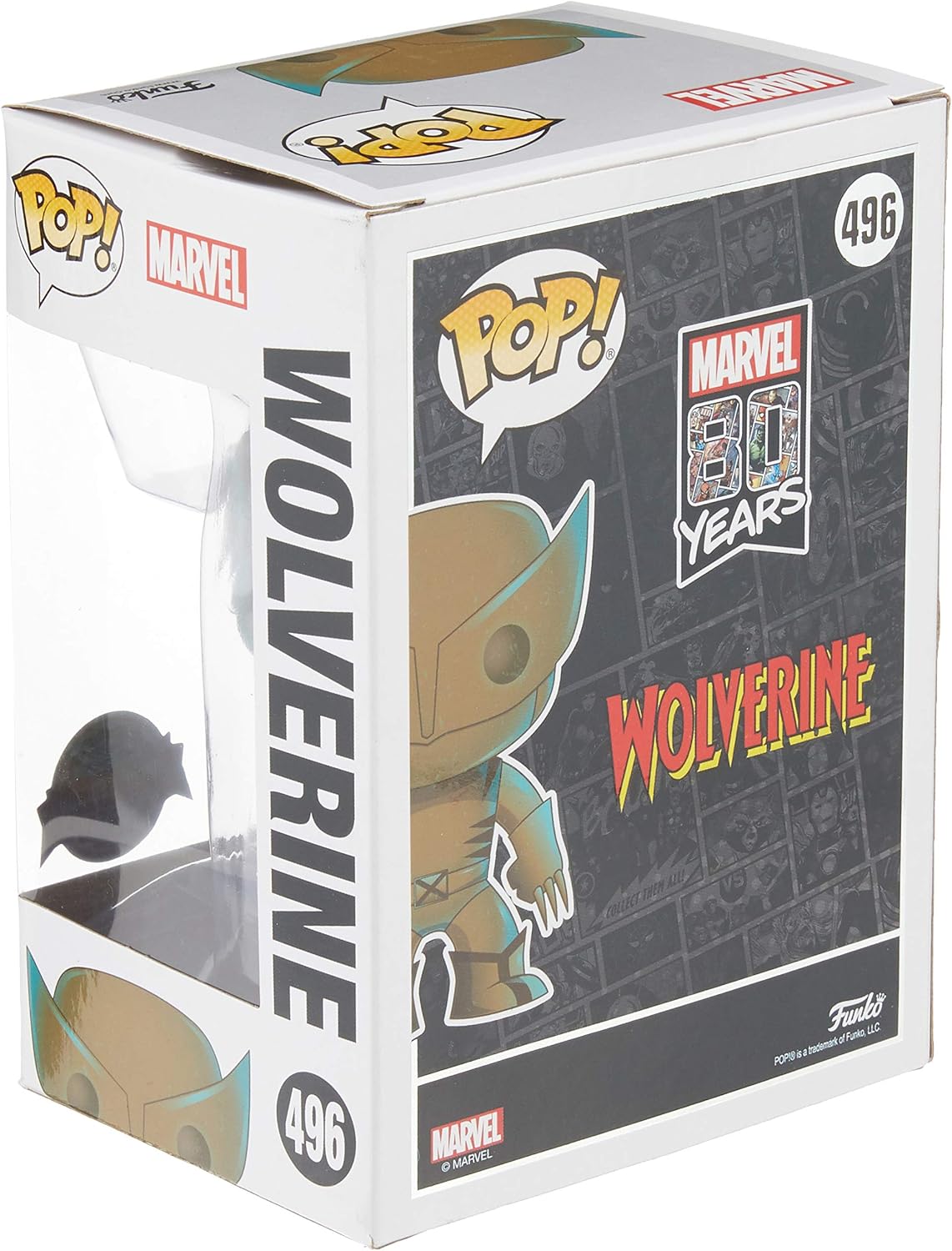 MARVEL Funko Pop 80 Years - Wolverine Bobble Head, Assorted - Image 5