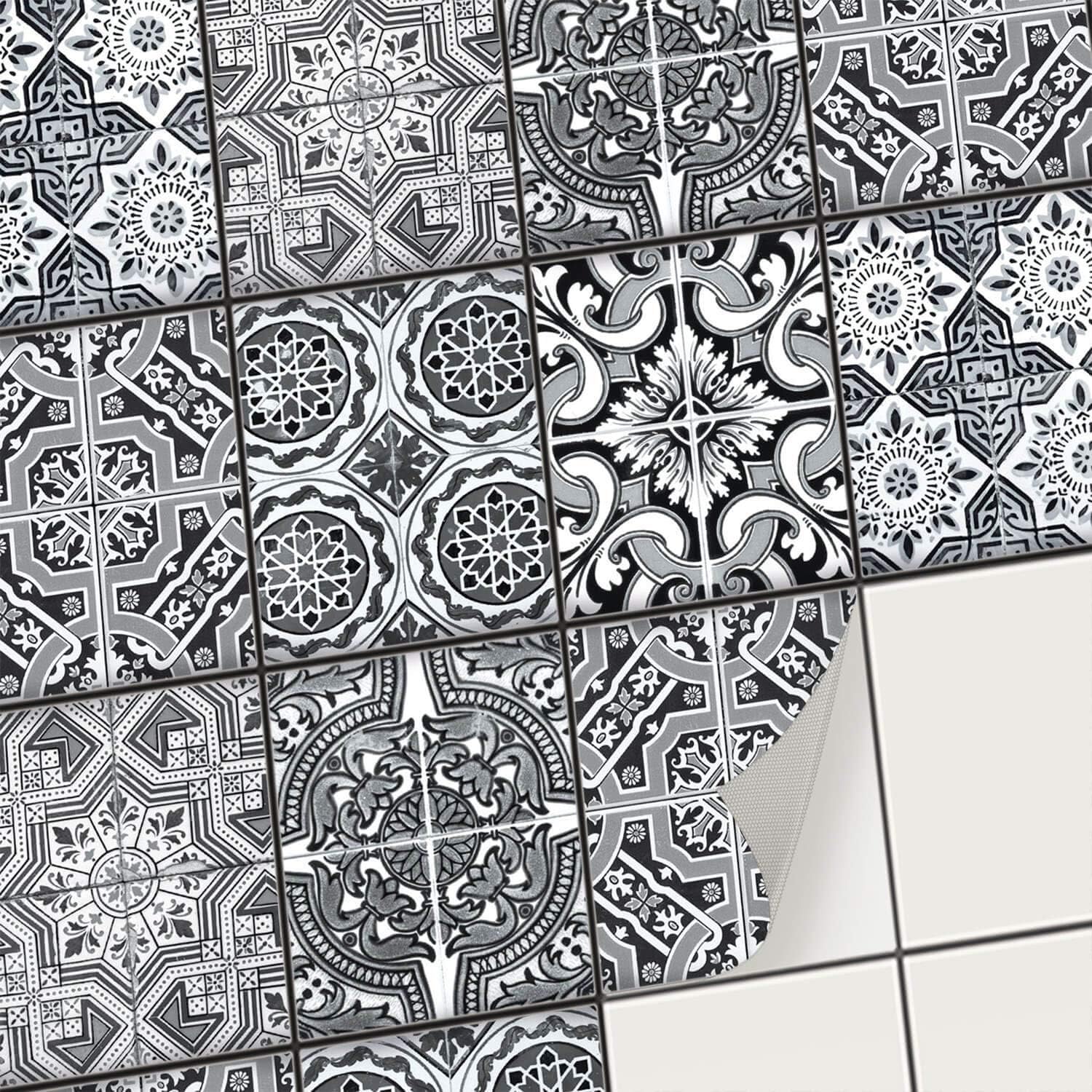 creatisto - Tile Transfer Stickers for Kitchen and Bathroom I Vinyl Wall Tile Transfers - Self Adhesive Design 3d Wallpaper I 8x10 inches - 20x25 cm/Different Sizes - 06 Pieces
