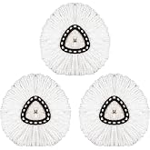 3 Pack Mop Head Replacement Spin Mop Replacement Head Microfiber Spin Mop Refills