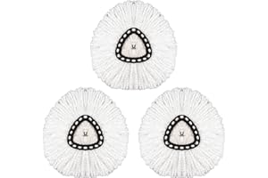 DANGSHAN 3 Pack Mop Replacement Head Compatible with Ocedar Mop Refills EasyWring Spin Mop Refills Mop Head Replacement
