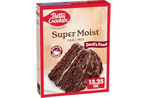 Betty Crocker Favorites Super Moist Devil's Food Cake Mix, Holiday Baking, 13.25 oz