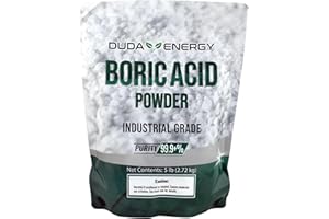 Duda Energy - borp5f borp5 Fine Powder Boric Acid H3BO3 99, 5 lb.