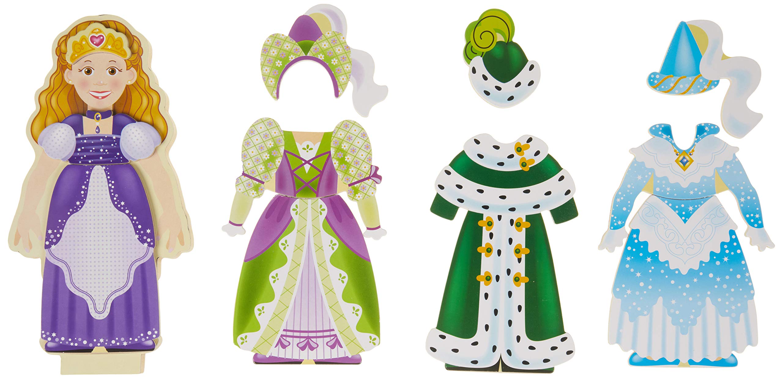 open lace back dress Princess Magnetic Dress-Up Play Set open lace back dress Princess Magnetic Dress-Up Play Set
