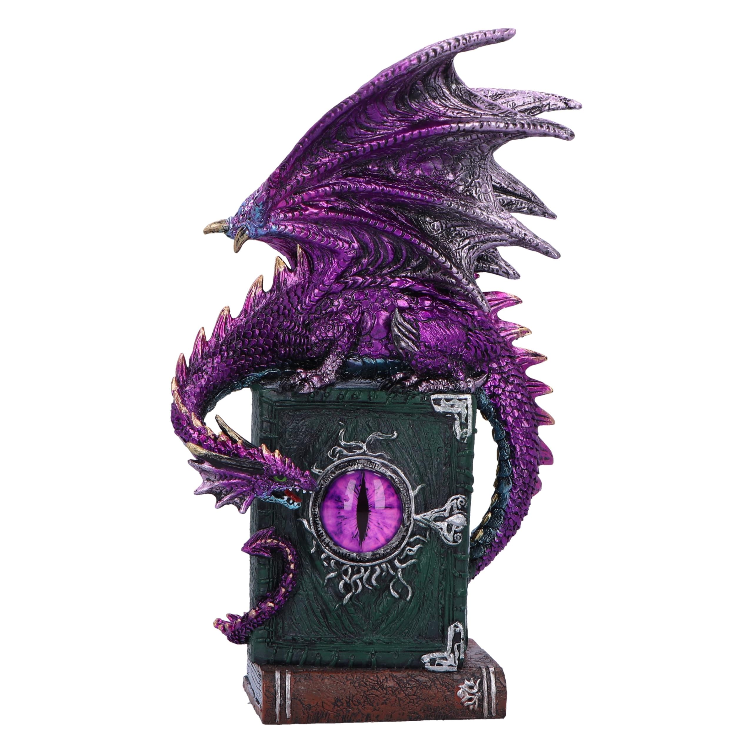 Nemesis Now Dragon Fable 24cm, Resin, Purple, Dragon Figure, Purple Dragon Ornament, Collectable Dragon Giftware, Cast in the Finest Resin, Expertly Hand-Painted, U6702A24