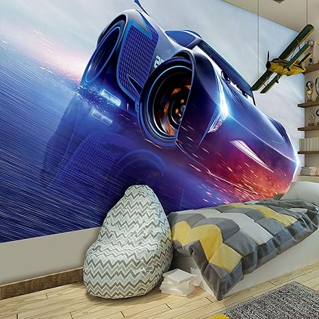 Forwall Disney Cars Papel Pintado Fotografico Cars 3 Photo Wallpaper Mural Amf P Ninos Disney Cars Auto Mcqueen Sally Darrell Carbon P4 254cm X 184cm Amazon Es Hogar