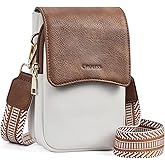 CHOLISS Cell Phone Crossbody Purse Small Cross Body Bag for Woman Leather Travel Wallet Shoulder Handbags with Card Slots
