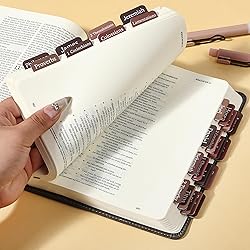Mr. Pen- Bible Tabs, 75 Tabs, Hot Chocolate