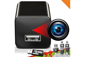 DIVINEEAGLE Mini Spy Camera Hidden Camera Charger - Premium Secret Camera 1080p Full HD - Small Hidden Nanny Cam - USB Charger Camera for Spying - Hidden Spy Cam - Hidden Cam