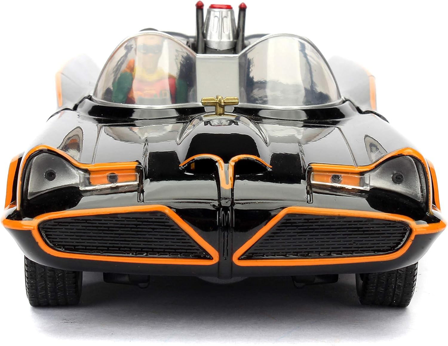 Jada 1:24 BNC 1966 Batmobile with Figure, Black / Red, 19 inches (L) x 6 inches (W) x 6 inches (H) - Image 4