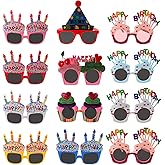 PAKESI 12Pcs Funny Party Sunglasses Supplies,Photo Booth Props,Adult Birthday Party Favors