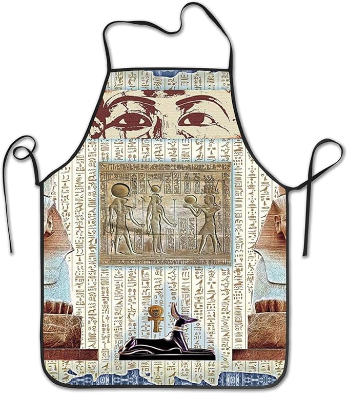 xmy Egypt Decor Traditional Hieroglyph Backdrop with Mummy Pyramids and