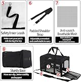 GRTLPOK Dycietx Soft Sided Pet Carrier Bag 17 lbs Airline Approved Black M view 5