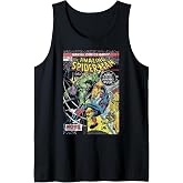 Marvel Comics Spider-Man and Hulk Retro Comic Book Cover Tank Top