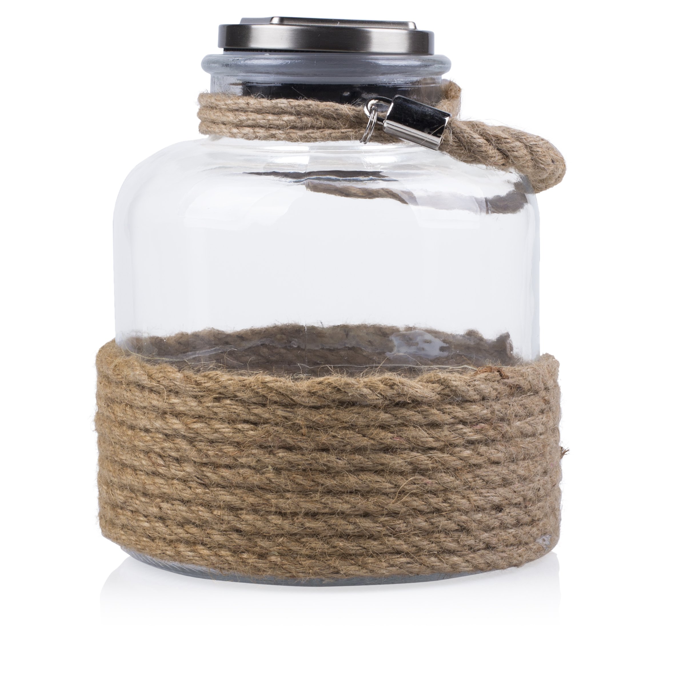 Smartwares Ranex GTS-002-DT Solar Table Light Jar, Silver