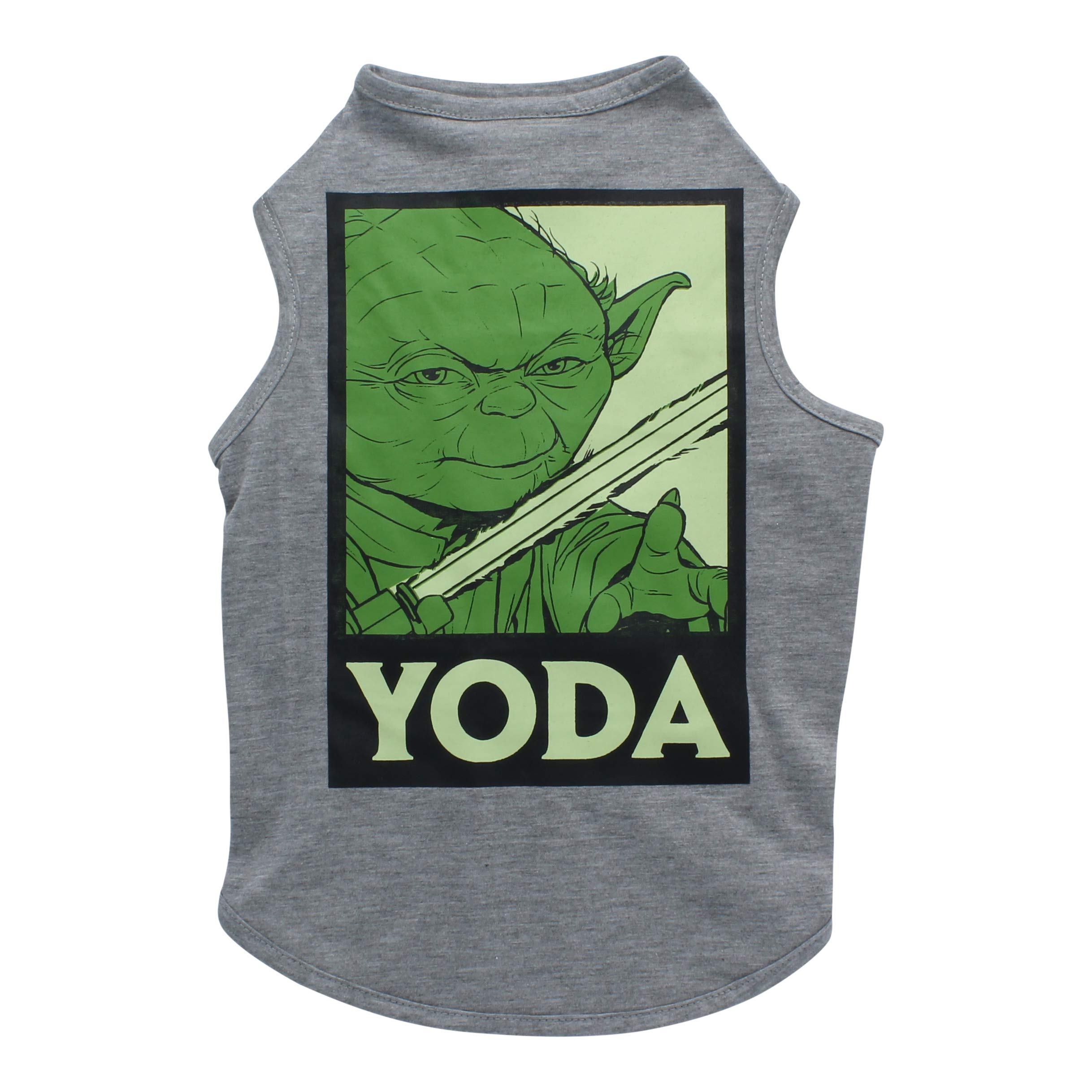 Fetch for Pets Star Wars Gray Yoda Tank Dog T-Shirt, X-Small