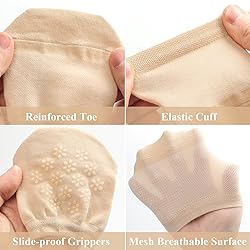 Women's Toe Socks for Mules, Half Socks for Women