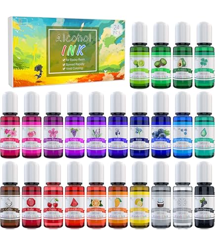 Amazon.com: KAMENSKAYA Alcohol Ink Set #9: Matched Color