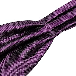 Ailisus Cravat Tie and Lapel Pin Set Mens Solid