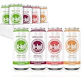 Hiball Clean Energy Drink, Variety Pack, 16 fl oz (8 Pack) | Zero Sugar, Zero Calorie Sparkling Water, 160 mg Organic Caffeine, 50 mg Organic Ginseng, 50 mg Organic Guarana &amp; B Vitamins