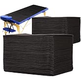 YEEOZOE 100PCS Disposable Bed Sheets, Black Disposable Massage Table Sheets, Disposable Bed Covers for SPA Lash Wax Tattoo Salon, Non Woven Fabric, 71" x 31" White