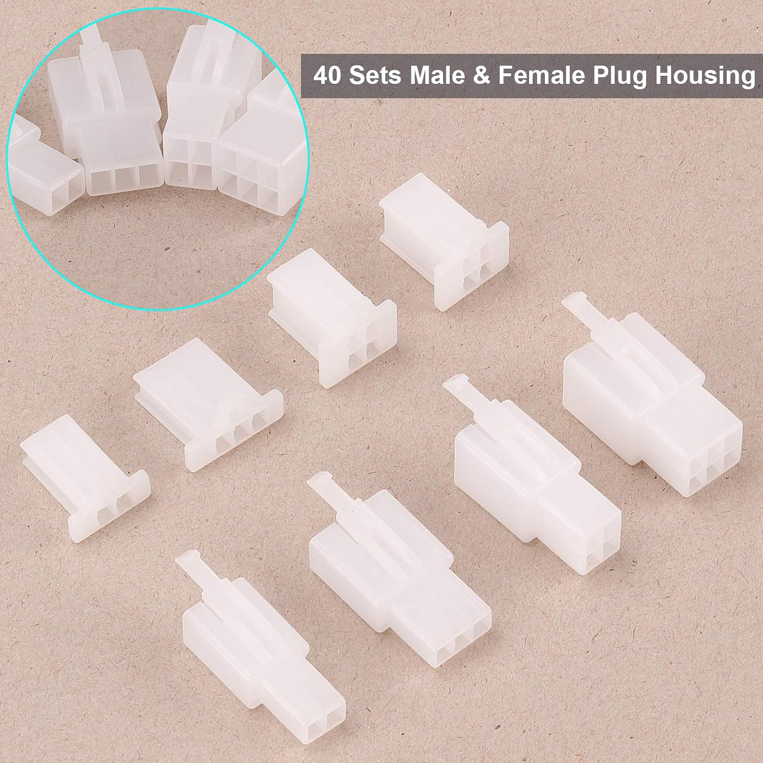 Rantecks 380PCS 2.8mm Automotive Connector Kit 2 3 4 6 Pin Electrical Wire Connectors Kit for Motorcycle Motorbike Car Boats Electric Instruments - Image 3