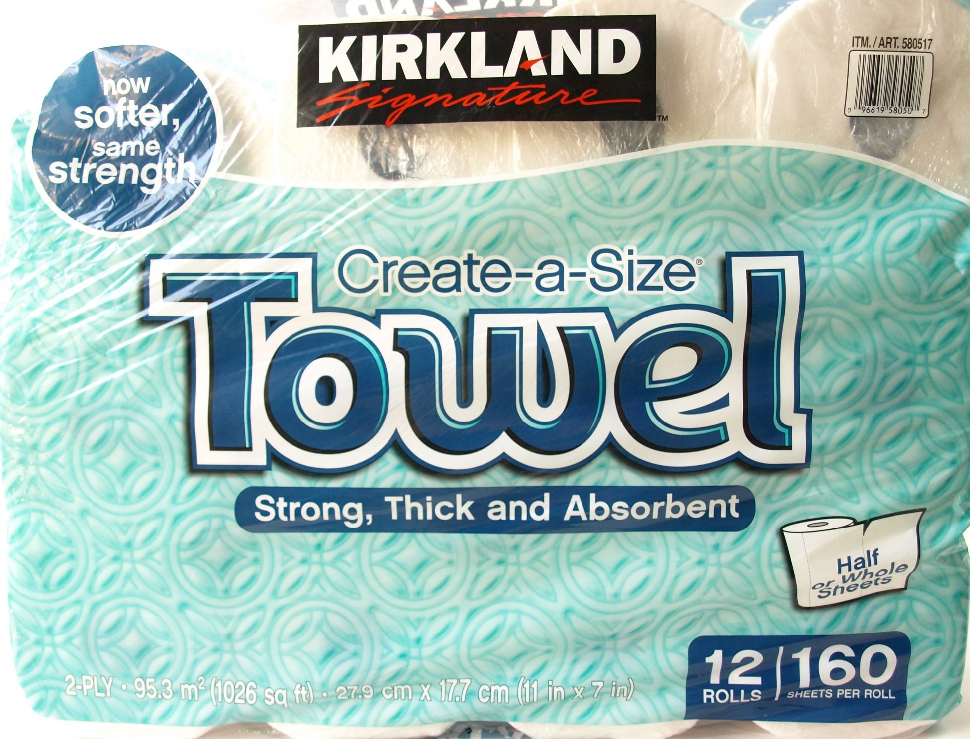 KIRKLAND カークランド シグネチャー ロールタオル(ペーパータオル) 2枚重ね 160カット12ロール product image