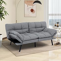MUUEGM Futon Sofa Bed,Memory Foam Modern