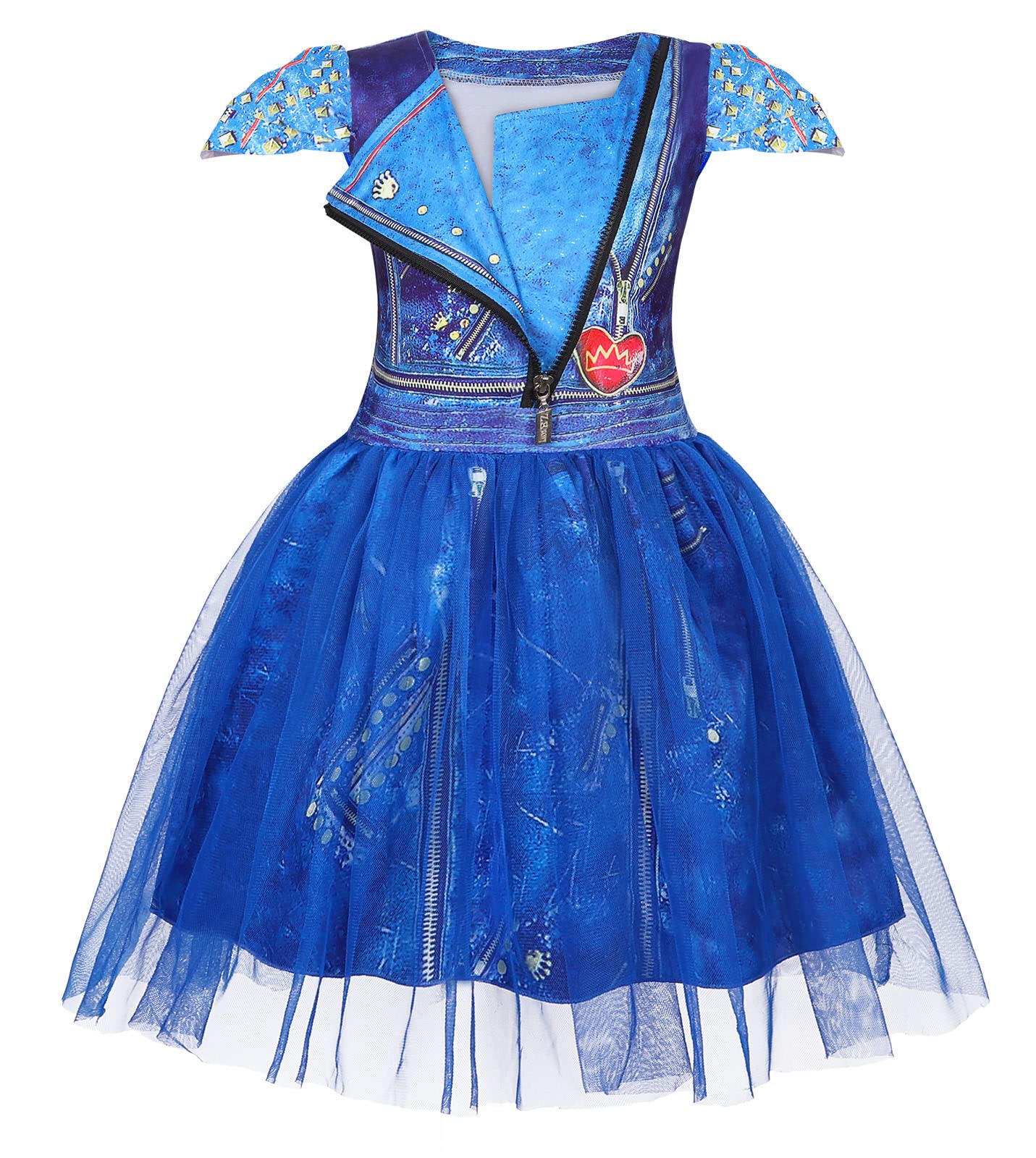 WonderBabe Girls Costumes Princess Birthday Party Dress Popular Musical Cosplay Halloween Outfits with Wig