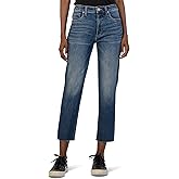 KUT from The Kloth Womens Rachael High-Rise Fab Ab Mom Raw Hem in Explore