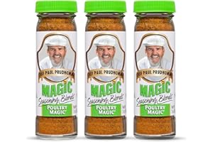 MAGIC SEASONING BLENDS Chef Paul Magic Seasonings Blends Poultry Magic Seasoning | MSG-Free Chicken Seasoning | Gluten-Free Poultry Rub | For Roasting, Grilling & Cooking | Kosher & Halal Certified | 2 oz (Pack of 3)