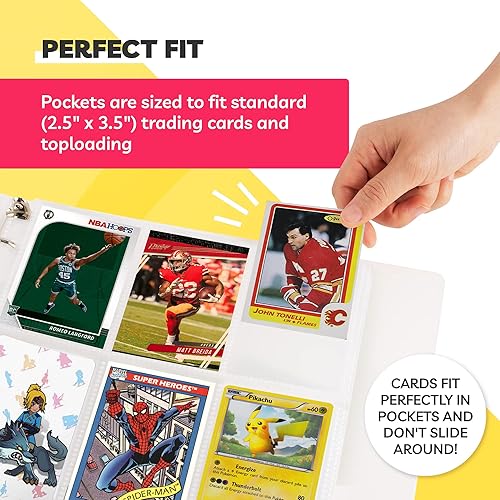 9 pocket card sleeves 100 pack Premium Series 9-Pocket Secure Pages (100ct) for Standard Size Cards main image 1