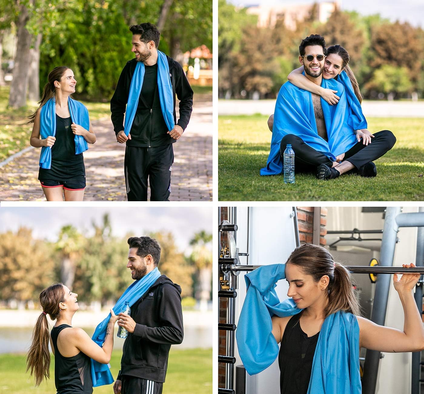 HiHiker Microfiber Camping Towel + Biodegradable Outdoor Wipes - Compact Towel Quick Dry & Lightweight for Gym, Travel, Swimming, Beach and Backpacking : Sports & Outdoors