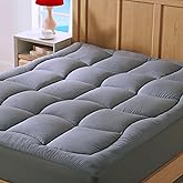 ELVEN HOME Mattress Topper Twin XL College Dorm, Extra Long Twin Cooling Mattress Pad Cover Washable, Deep Pocket 8-21", 39x8