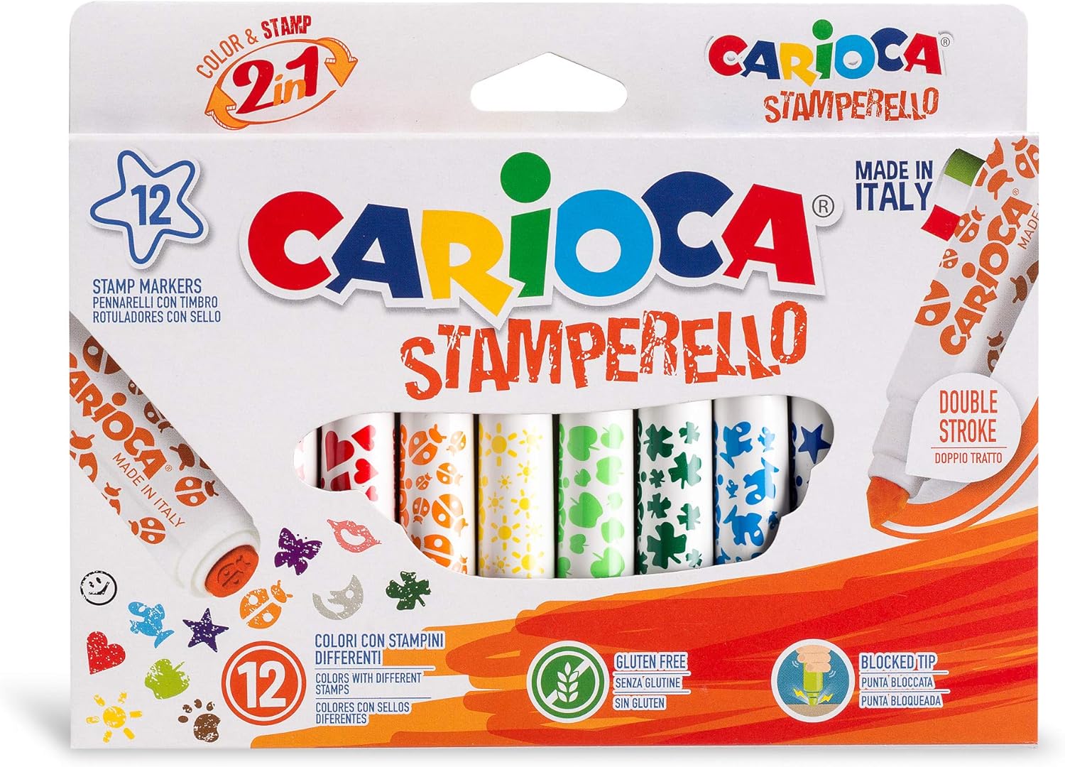 Rotuladores Stamperello - 12 Uds: Amazon.es: Oficina y papelería