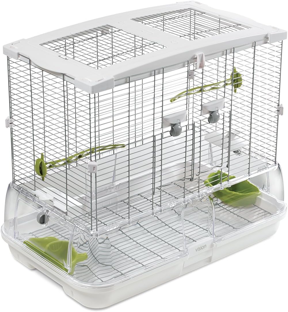 Loquet De Protection Avec Broche Pour Cages à Oiseaux Vision - 6.3x8.9x2.5 Cm - Évite L'Ouverture Accidentelle