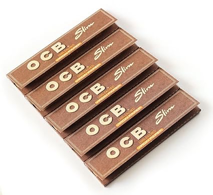 OCB Brown King Size Rolling Paper - Pack of 5