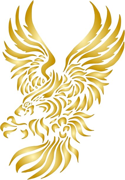 amazoncom eagle stencil 45 x 65 inch s stylized