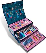 Disney Frozen Art Set for Girls with Pencils and Pens 40+ Pcs Case view 2