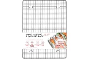 Fat Daddio's CR-HALF Stainless Steel Cooling & Baking Rack, 12 x 17 Inch
