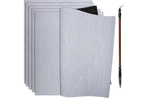 6Pcs Magic Water Canvas, Reusable Water Drawing Writing Cloth Set for Calligraphy Practice, Includes Brush, Ideal for Student