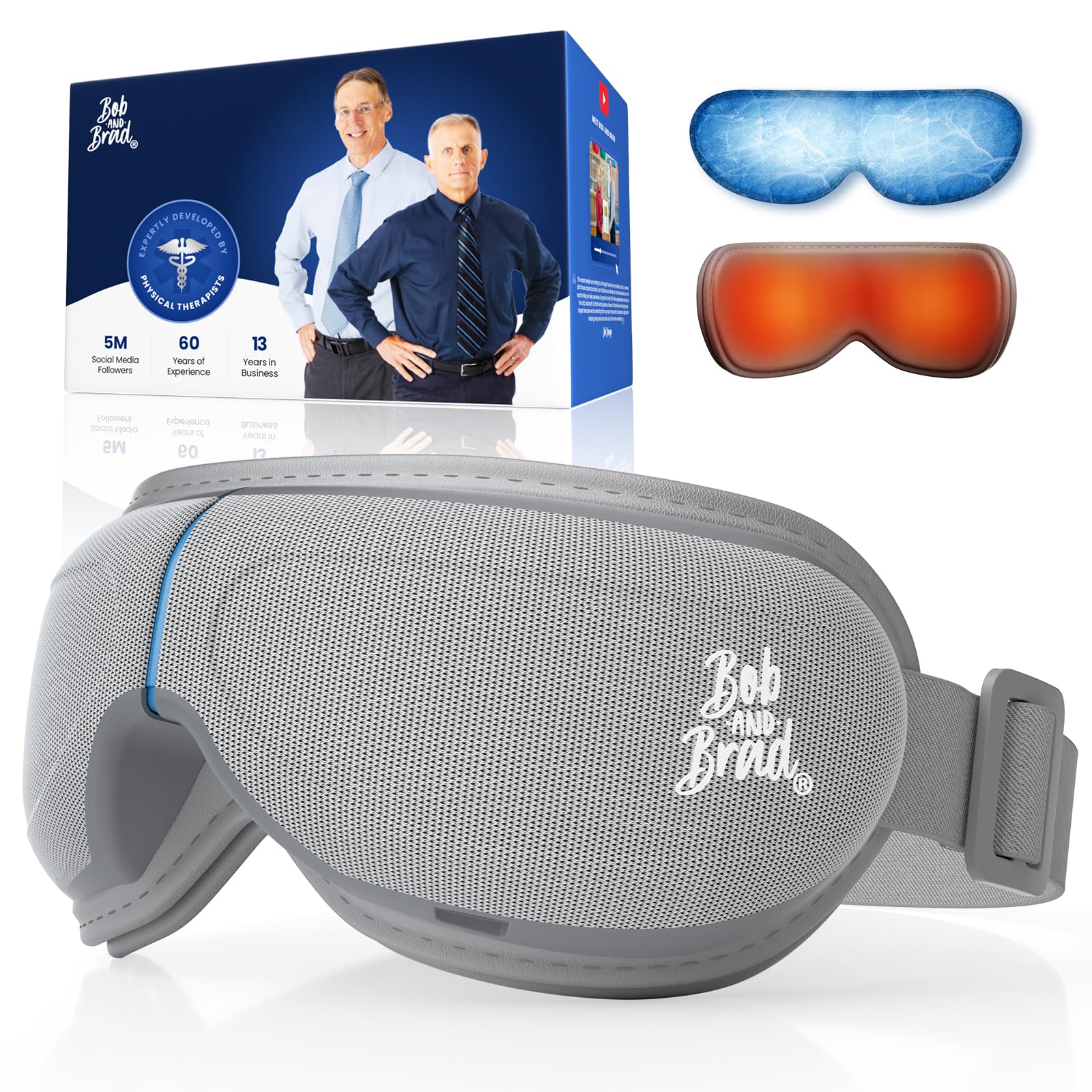 Photo 1 of BOB AND BRAD Eye Massager with Heat and Cooling, EyeOasis 2 Eye Mask for Migraines FSA Eligible/HSA Eligible, Heated Face Massager for Dry Eye Migraine Relief, Warm Compress for Eyes Strain Relief