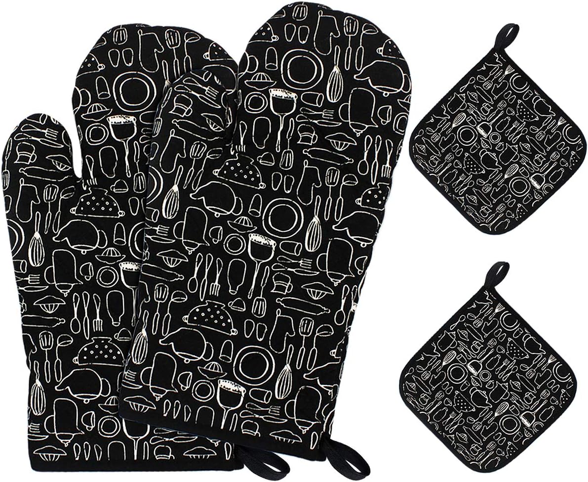 2x Hitzebeständige Backhandschuhe - Für Ofen & Fritteuse