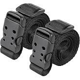 Ayaport Utility Straps with Buckle 40" Quick-Release Adjustable Nylon Straps Black 2 Pack